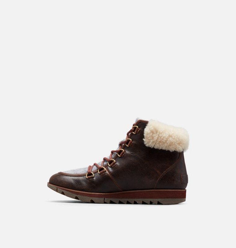 Sorel Dam Stövlar Mörk Röda - Harlow™ Lace Cozy Låga - KWC-705968